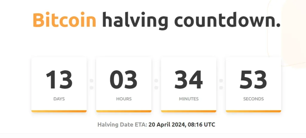 BitcoinHalvingCountdown 7April